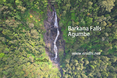 Barkana Falls From Barkana Viewpoint Agumbe, Drone Footage