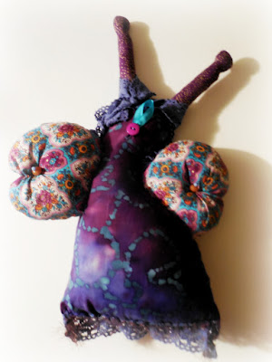 Back View of Purple Dreaming Butterfly Whimsy Women Spirit Doll