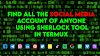 Install and Use Sherlock tool in Termux