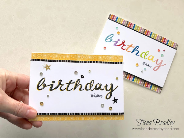 Birthday Lettering with the Stamparatus 