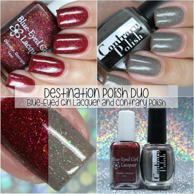 Destination Polish Duo ft. Blue-Eyed Girl Lacquer and Contrary Polish