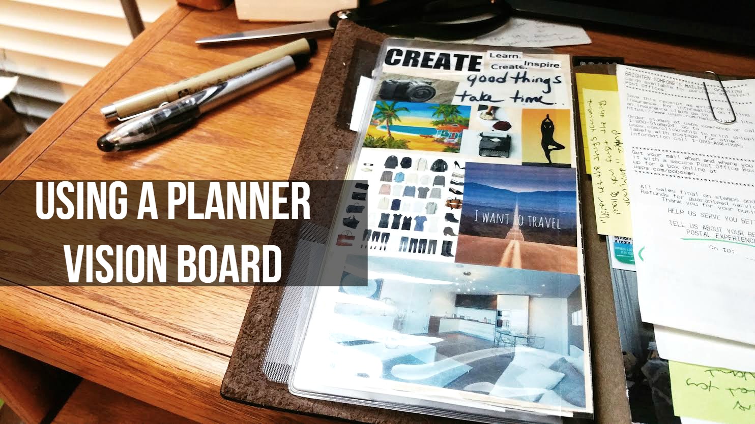 Staying Motivated Using a Planner Vision Board Seaweed 