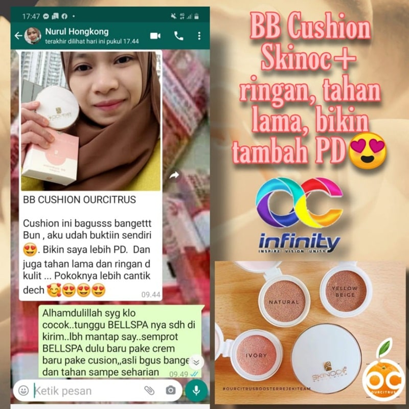 bb cushion oc ringan, tahan lama