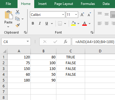 Cara Memasukkan Fungsi AND di Microsoft Excel