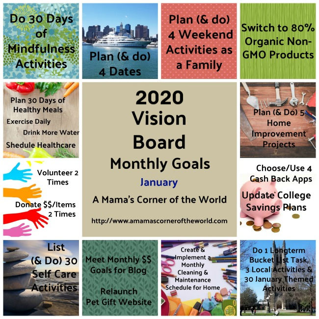 Achieving Your Goals How I Create A Weekly Action Board From My Vision Board Goals A Mama S Corner Of The World