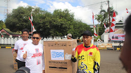 Ramaikan Gowes Santai Dalam HUT Kemerdekaan RI ke 77, Brimob Bone Sabet Hadiah Utama 