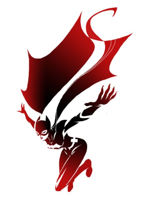 sho murase ilustrações singelas minimalistas espaço negativo mulheres super heroínas Batgirl