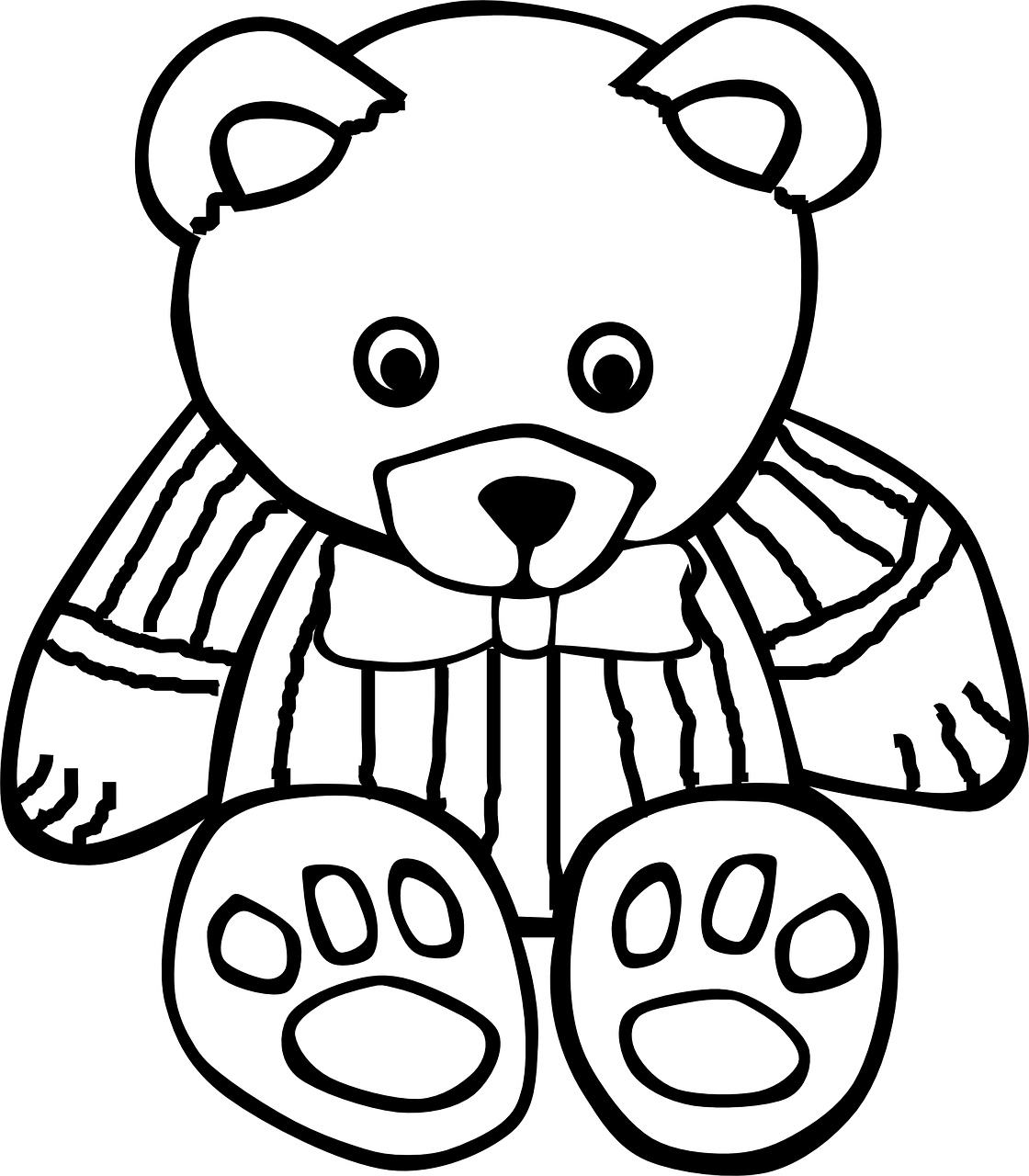 Mewarnai Gambar Teddy Bear Free Download - BLOG MEWARNAI