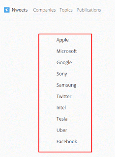 موقع للوصول إلى آخر أخبار الشركات التقنية على تويتر بسهولة