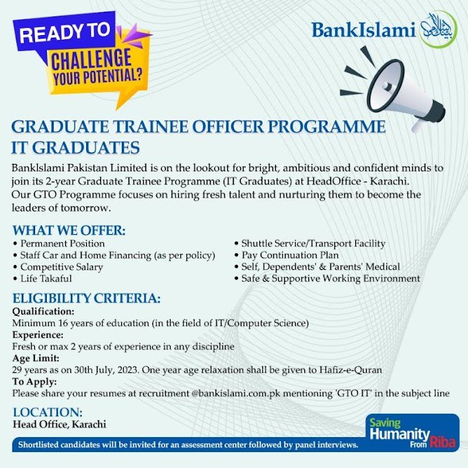 Jobs in Bank Islami Trainee Officer 2023