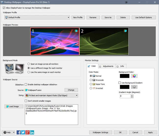 DisplayFusion Pro 2019 9.4.3 Full Free Download