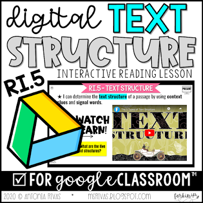 digital text structure lesson