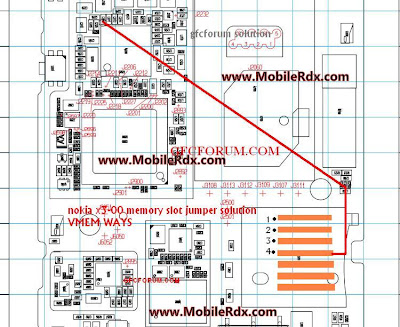 Nokia x3-00 Mmc Memory Card Problem Jumper Solution