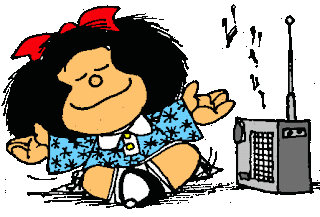 Resultado de imagen de imagenes animadas infantiles de la radio mafalda