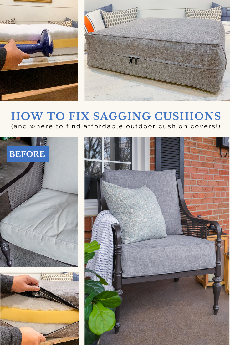 Couch Cushion Support For Sagging Seat High Density Foam Under