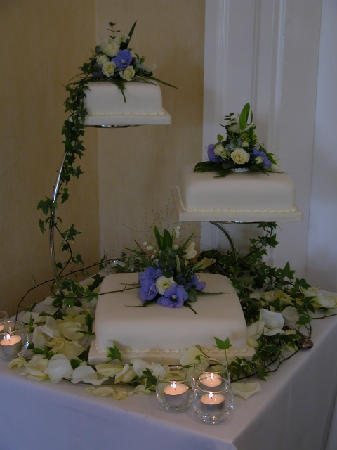 The Cake was made by the bakers at Chatsworth House and was decorated with