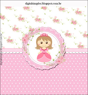 Baby Princess: Free Printable Invitations and Candy Bar Labels.  