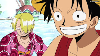 ワンピース アニメ 158話 ルフィ サンジ 空島 スカイピア ラブリー通り | ONE PIECE Episode 158 Skypiea