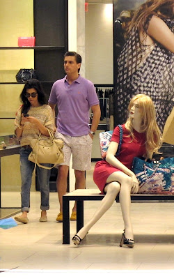 Kourtney Kardashian and Scott Disick at the Bal Harbour shops on Miami Beach