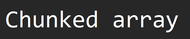 chunked array in js