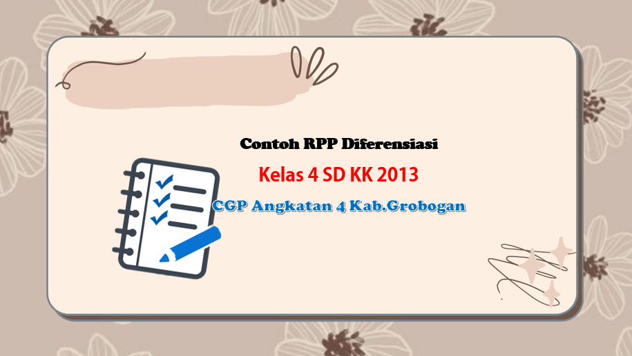 rpp diferensiasi kelas 4 sd