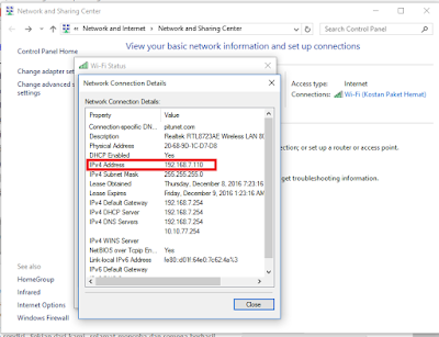 Mengetahui IP Address Komputer