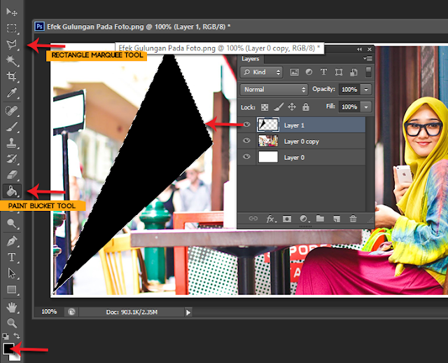 Cara Mudah Membuat Efek Peeling atau Kertas Tergulung dengan Adobe Photoshop