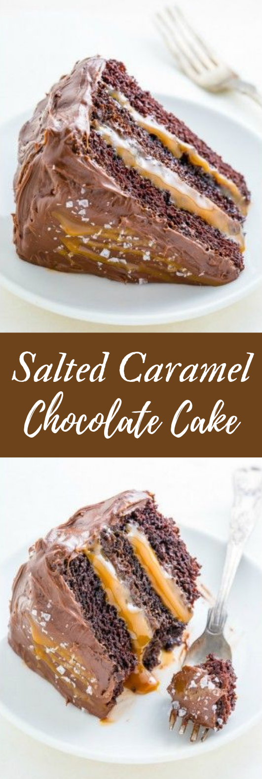 Salted Caramel Chocolate Cake #Cake #Chocolate