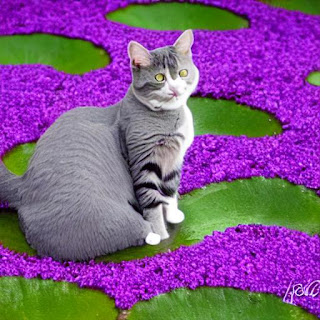 images ai cat purple graden