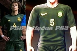  Uniforme Brasil 2014 PES PS2 Copa do Mundo