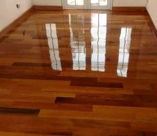 lantai kayu merbau terpasang