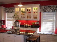 red kitchen wall decor