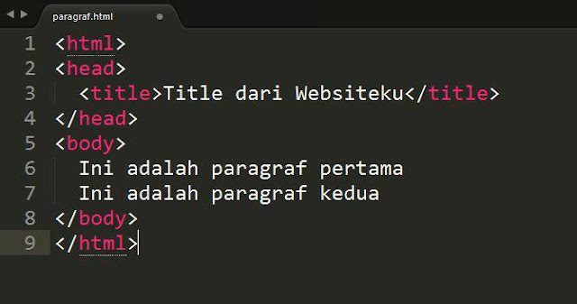 Cara Membuat Paragraf di HTML