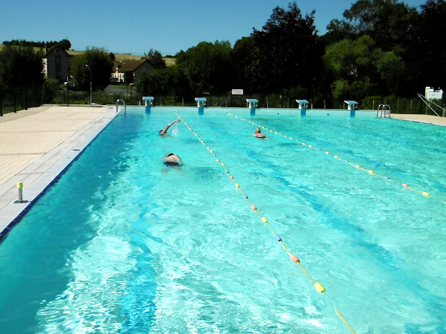 Municipal swimming pool, Preuilly sur Claise. Indre et Loire. France. Photo by Loire Valley Time Travel.