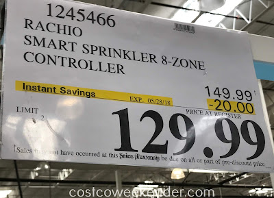 Deal for the Rachio Smart Sprinkler Controller at Costco