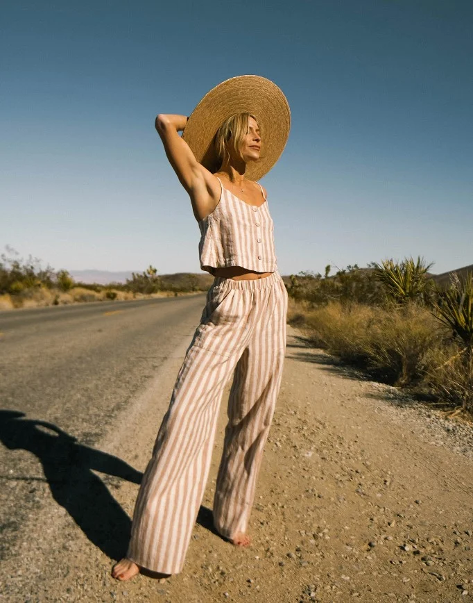 Mary Lawless Lee x Splendid Stripe Cami Tank