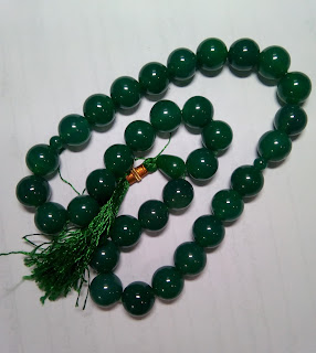 Yamni Green Agate Gemstone Tasbeeh 