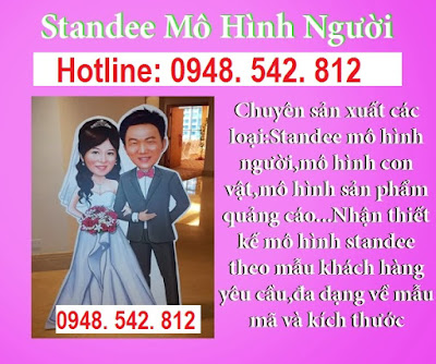 Standee mô hình cô dâu chú rể