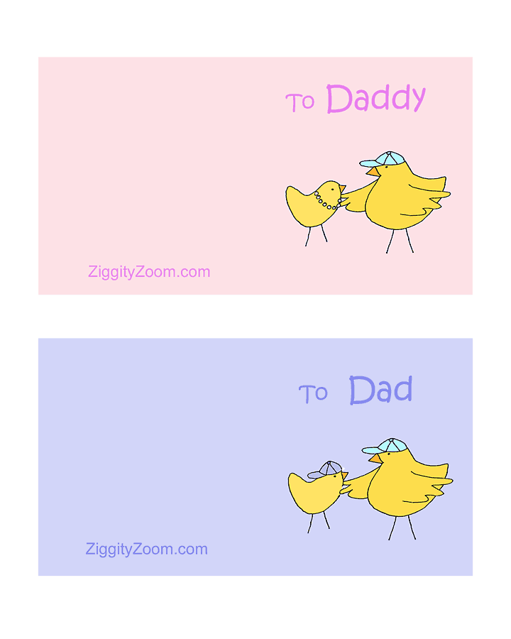 Father's Day Cards from Ziggity Zoom