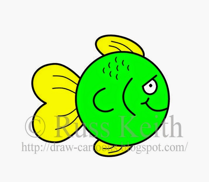 How To Draw Cartoon Fish