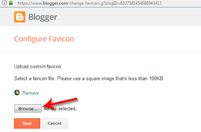 Memasang favicon di blogspot
