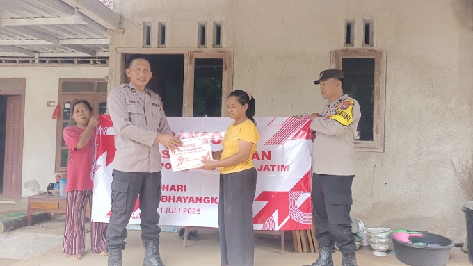 Bakti Sosial Polsek Badegan Warnai HUT Bhayangkara ke-79, Warga Kurang Mampu Tersentuh