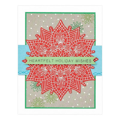 card created with Christmas Snowflake Mandalas—November Stamp of the Month (S2211)