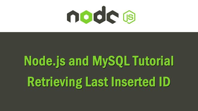 How to Get Last Inserted ID in Node.js using MySQL