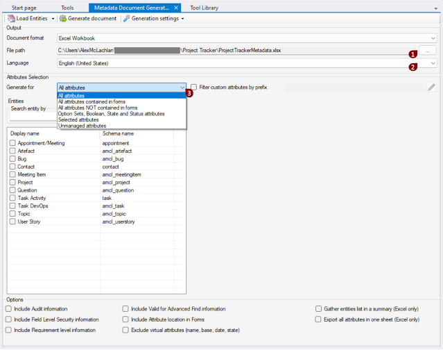 Fig. 4 - Generate for options