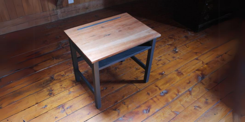 "DIY Refurbished Vintage School Desk, Graphite Chalk Paint | on the creek blog // www.onthecreekblog.com