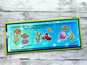 Sunny Studio Stamps: Best Fishes Sea You Soon Customer Card by Lisa Anderson