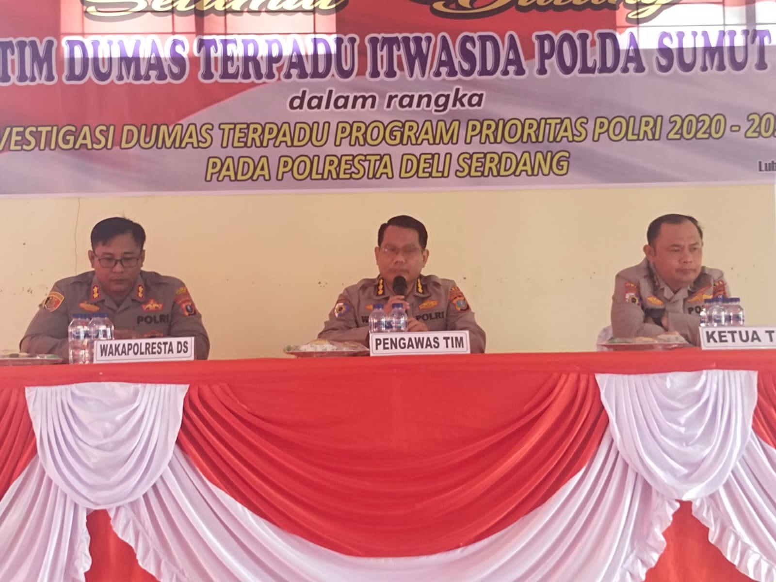 Polresta Deli Serdang Terima Kunjungan Tim Investigasi Dumas Terpadu Dari Itwasda Polda Sumut