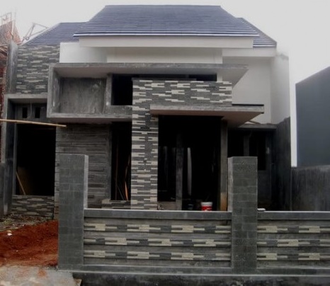 Teras Rumah Minimalis Batu Alam