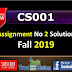 CS001 Assignment No 2 Solution Fall 2019